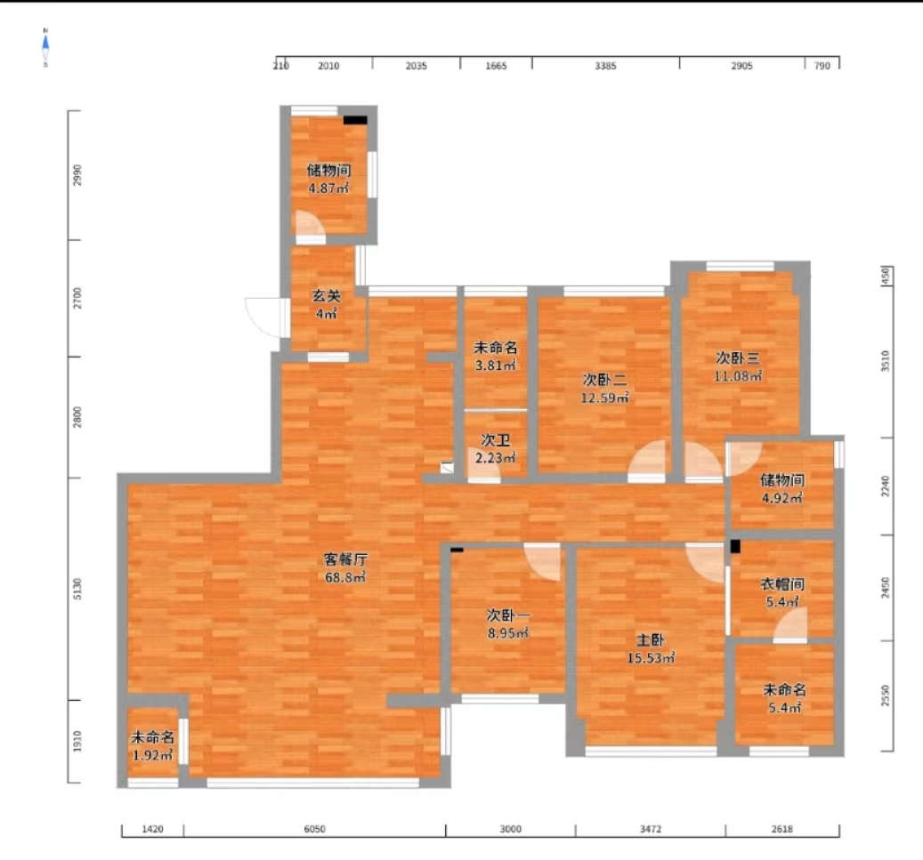 佳兆业金域天下二期 4室2厅2卫 96.00万 佳兆业金域天下二期 4室2厅2卫 96.00万室内图