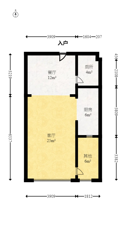 枫华府第  3室2厅2卫   85.30万室内图1