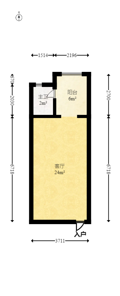 中建芙蓉嘉苑  1室1厅1卫   36.50万室内图1