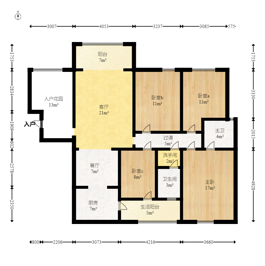 富基世纪公园  5室2厅2卫   80.00万室内图1