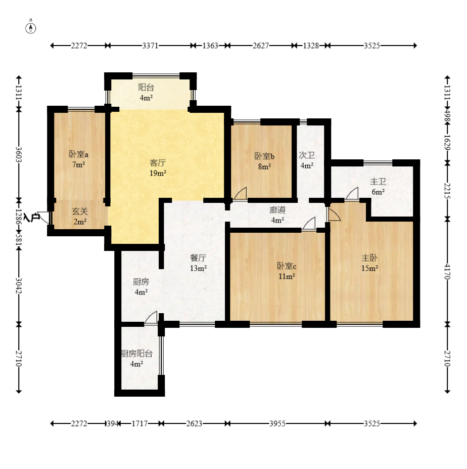 潇湘奥林匹克花园  4室2厅1卫    144.8万室内图1