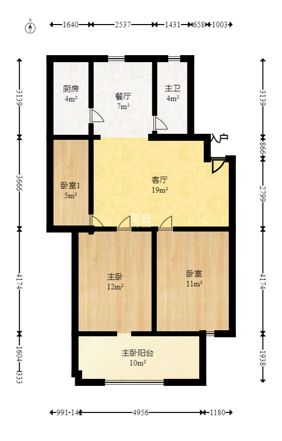 绕城家园  3室1厅1卫   59.00万