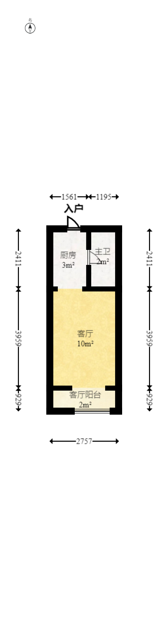 金科时代中心  1室0厅0卫   12.00万室内图1