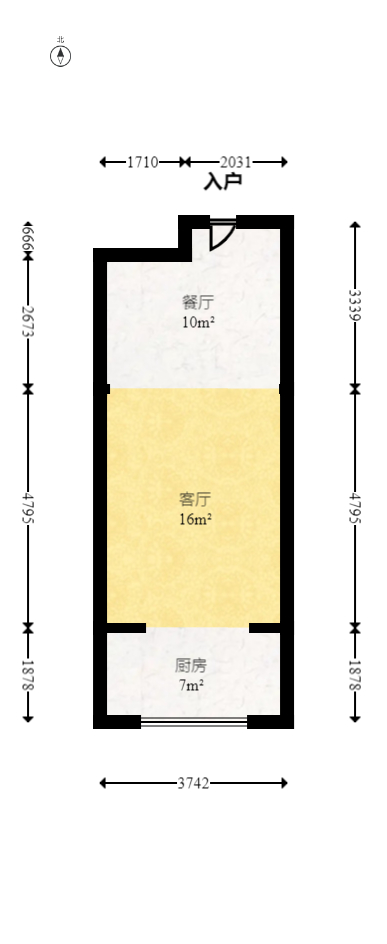 宏聚地中海  2室2厅1卫   63.00万室内图1