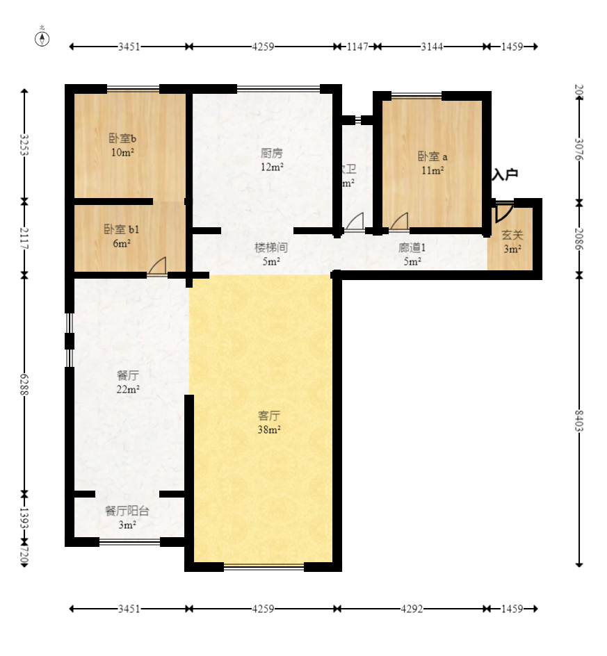 建發(fā)央著  4室2廳2衛(wèi)    397.0萬室內(nèi)圖1
