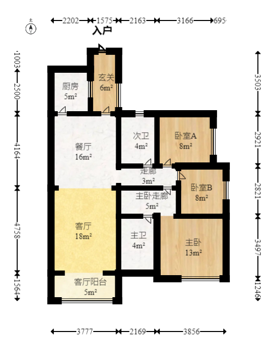 中建芙蓉嘉苑  3室2厅2卫    129.98万室内图1