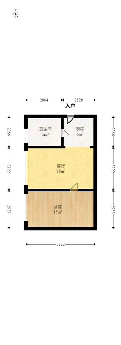 中建悦和城  1室1厅1卫   62.00万室内图1