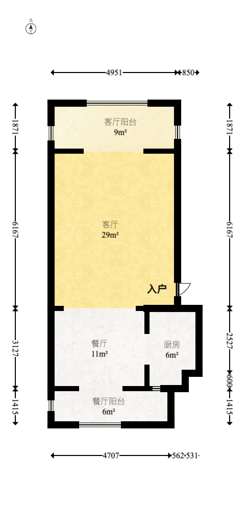 明昇壹城（明昇时代广场）二期  5室2厅3卫   285.00万室内图1