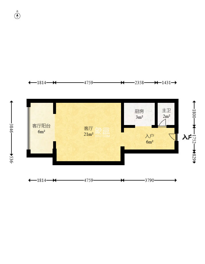 蝴蝶谷  2室2厅1卫   35.00万