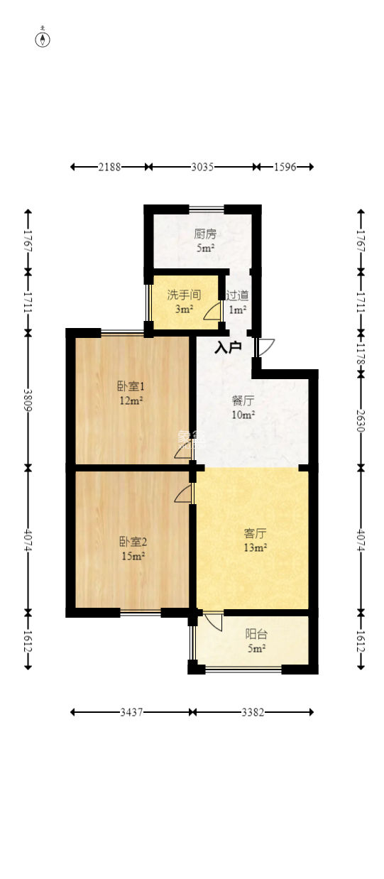 雨花区线材宿舍(莱特尔事业集团小区)  2室2厅1卫   50.00万