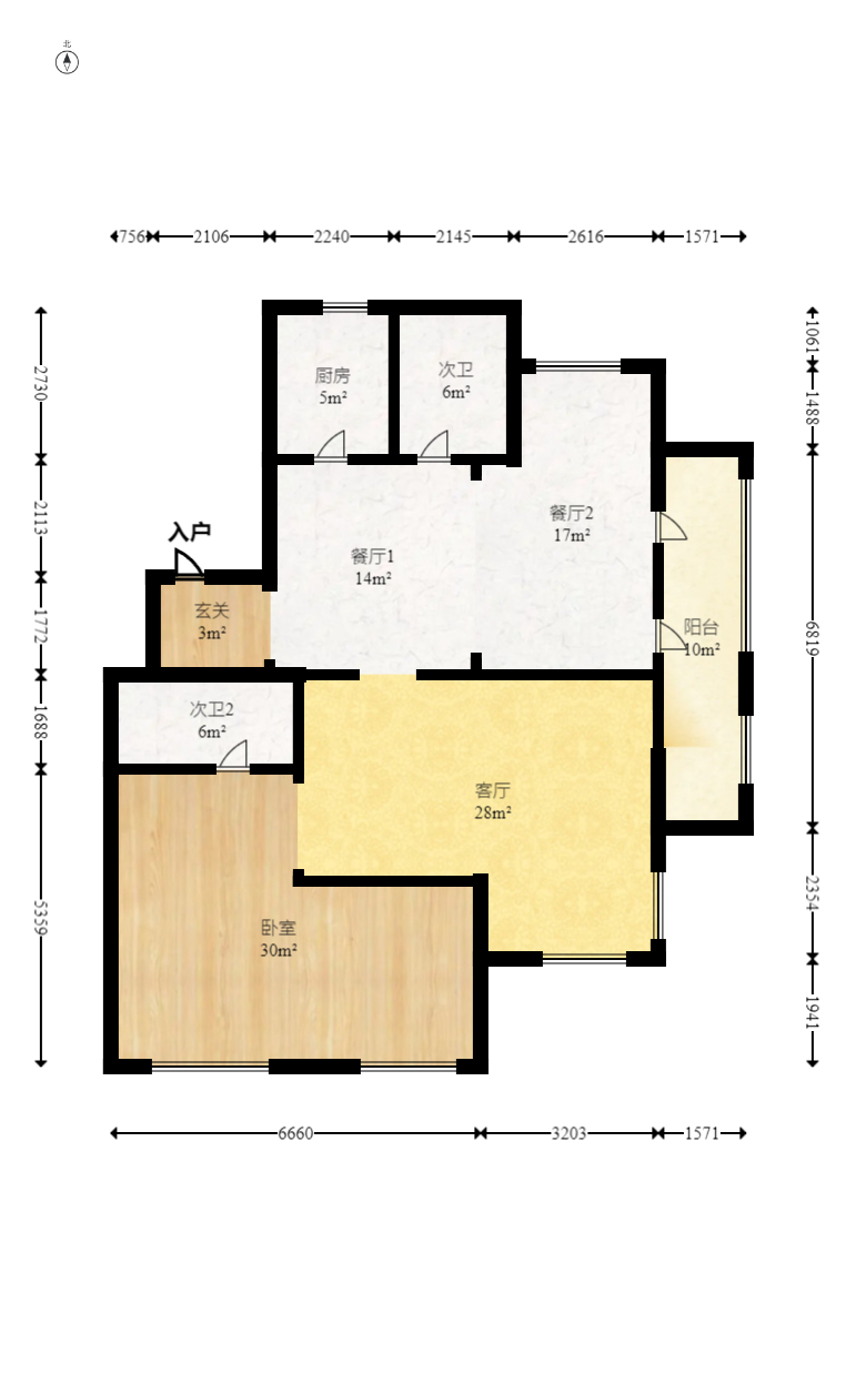 建发央著  4室2厅2卫   290.00万室内图1