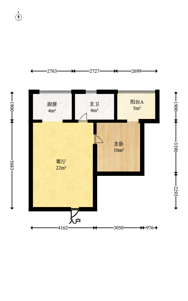 湘核佳苑  1室1厅1卫   42.00万室内图1