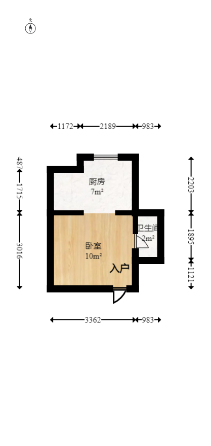 中信凯旋城（中信新城四期）  3室2厅1卫   115.00万室内图1