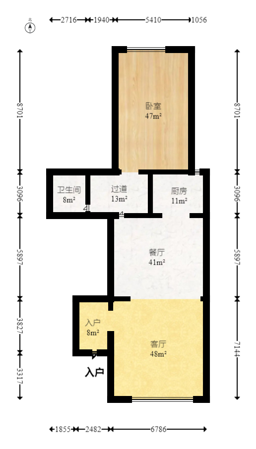 鹏基诺亚山林  5室2厅3卫   278.00万室内图1