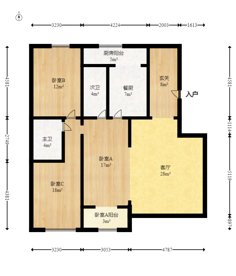银桂苑  7室2厅3卫   240.00万室内图1