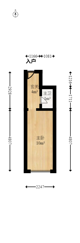 叠彩兰亭  1室1厅1卫   26.00万室内图1