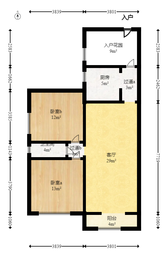 中豪城南时代(中豪南苑) 3室2厅1卫 63.0万 中豪城南时代(中豪南苑) 3室2厅1卫 63.0万户型图
