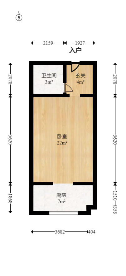 大汉金桥国际市场集群  1室1厅1卫   18.70万室内图1