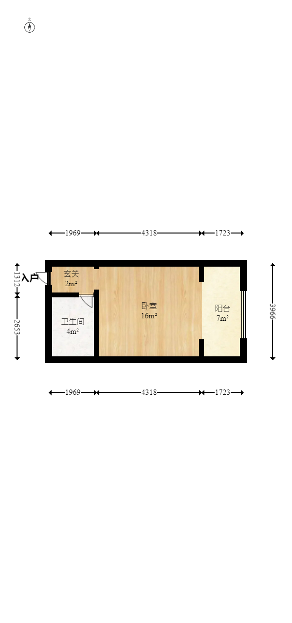 富兴悦府(富兴学府名邸) 2室1厅1卫 30.80万 富兴悦府(富兴学府名邸) 2室1厅1卫 30.80万户型图