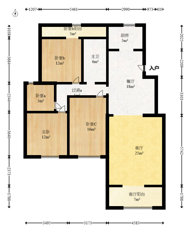 山水湾  3室2厅1卫    96.0万 山水湾  3室2厅1卫    96.0万户型图