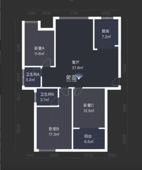 西郡佳园  3室2厅2卫   58.00万