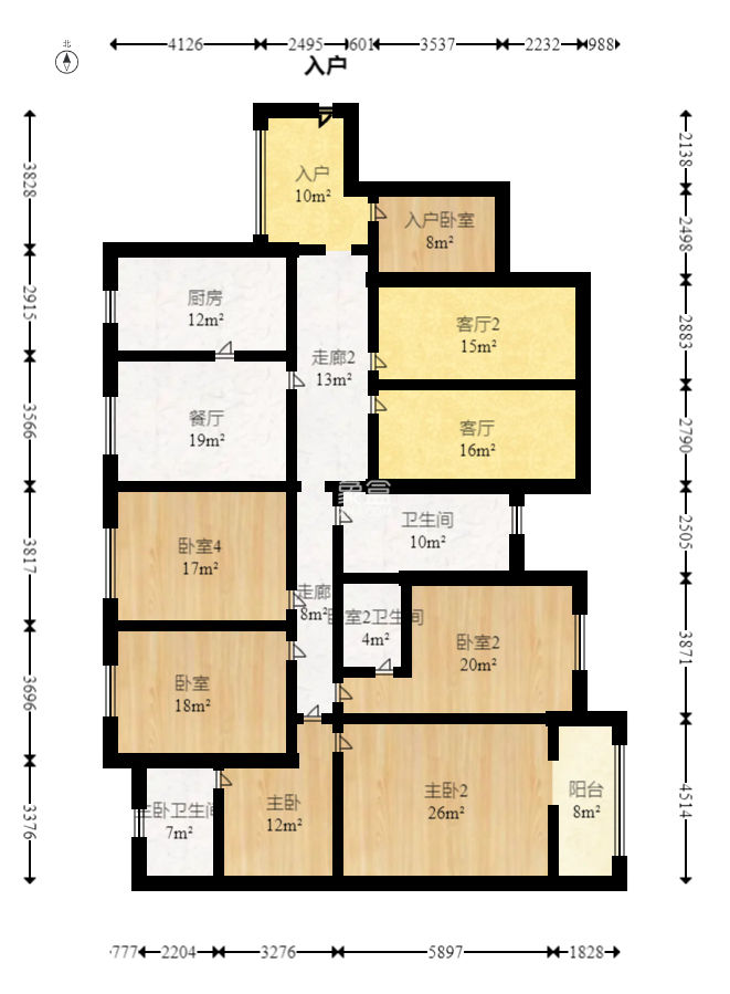嘉盛和园  5室2厅3卫   179.80万