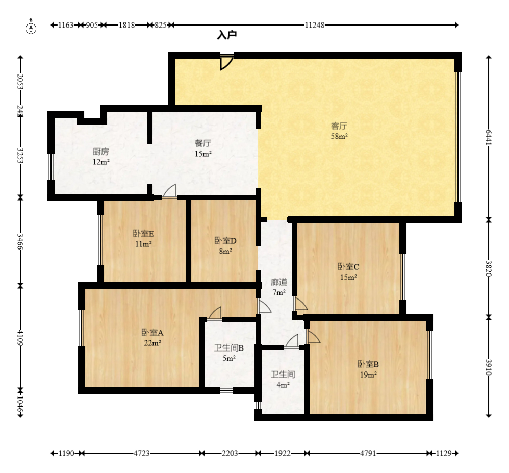佳兆业云顶梅溪湖（佳兆业梅溪荟）  4室2厅2卫    368.0万室内图1