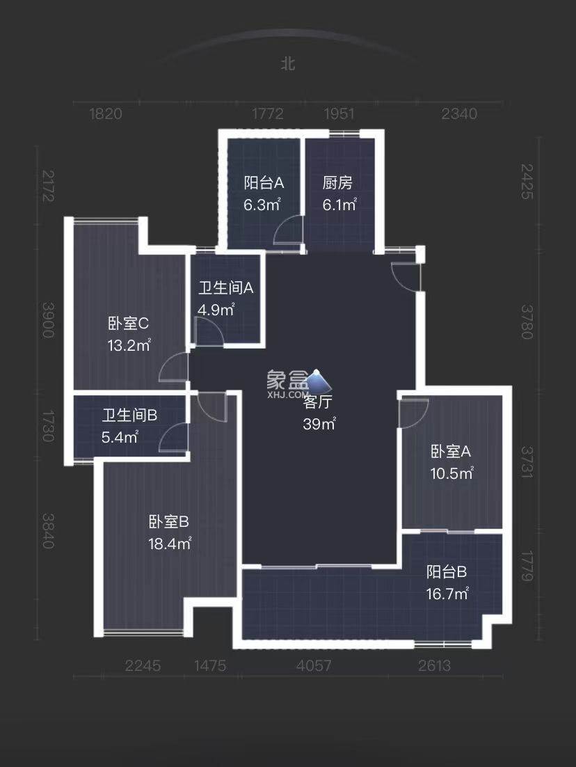 山水文园  3室2厅2卫   58.80万