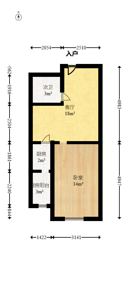 兰卡威国际  1室1厅1卫   31.00万室内图1