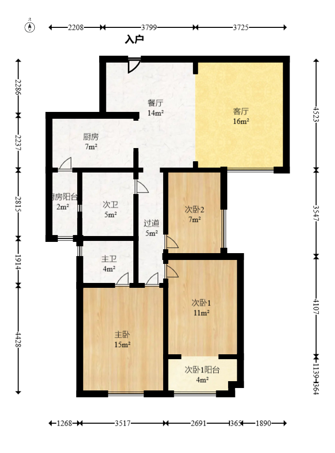 南山雍江汇(滨江国际新城)  3室2厅1卫    178.0万 南山雍江汇(滨江国际新城)  3室2厅1卫    178.0万户型图