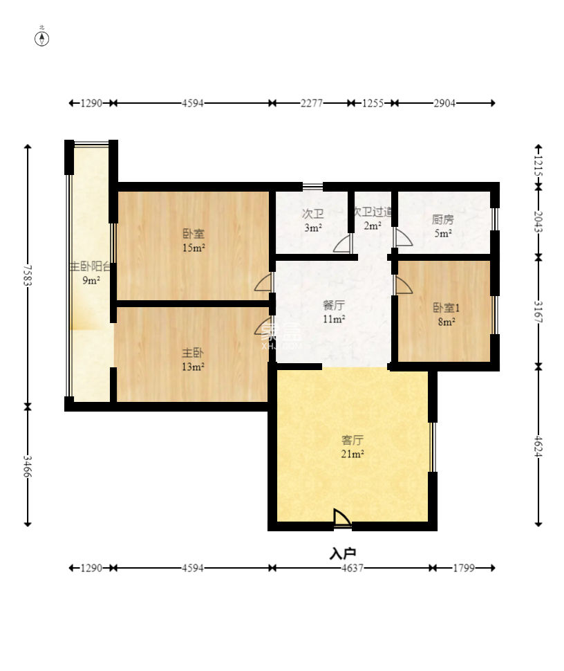 省建行宿舍  3室2厅1卫   130.00万