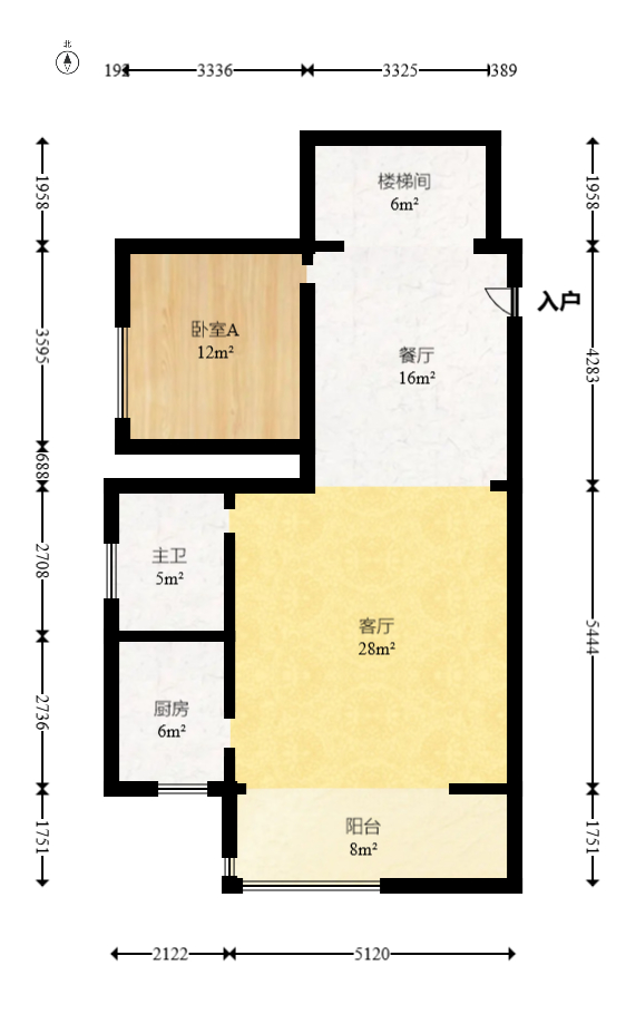 南国嘉苑  4室2厅1卫    112.68万室内图1