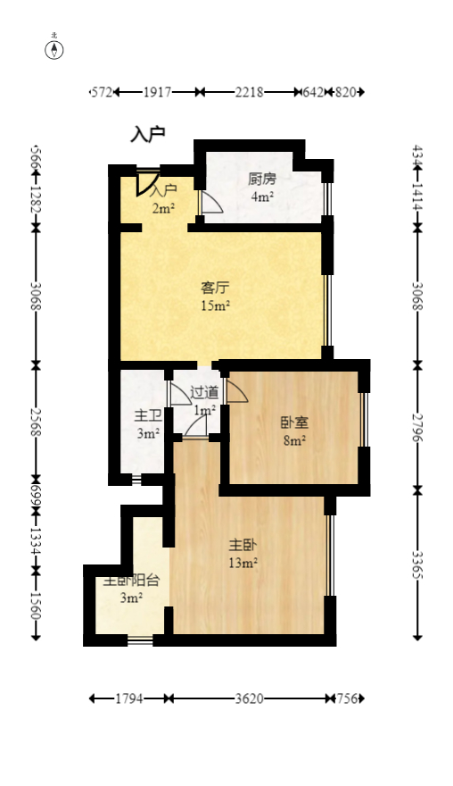 郡原居里  2室1厅1卫   78.00万室内图1