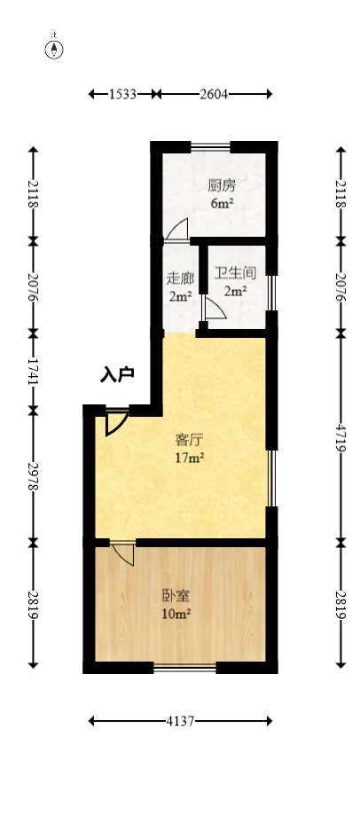 泉塘小区 1室1厅1卫 21.00万 泉塘小区 1室1厅1卫 21.00万户型图