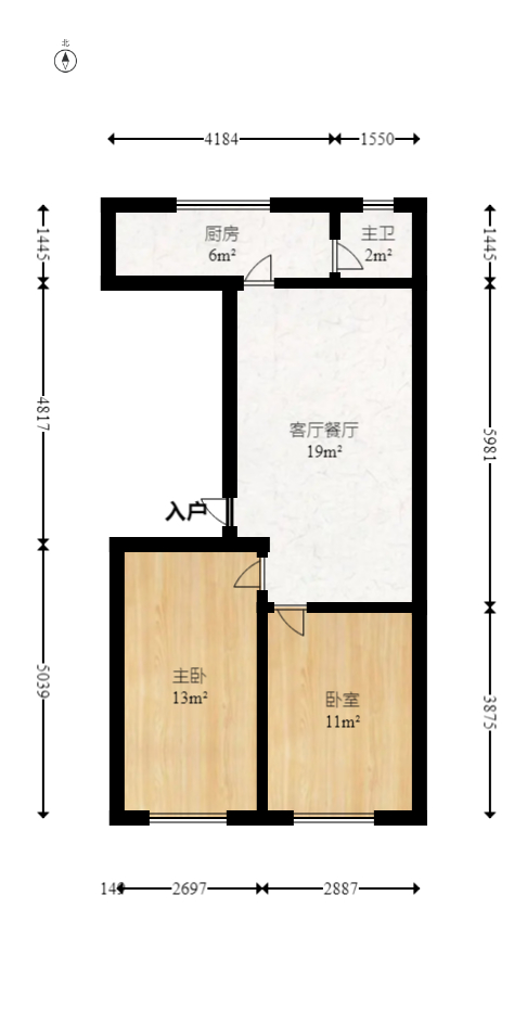 灰埠小区(灰埠社区) 2室2厅1卫 32.00万 灰埠小区(灰埠社区) 2室2厅1卫 32.00万户型图