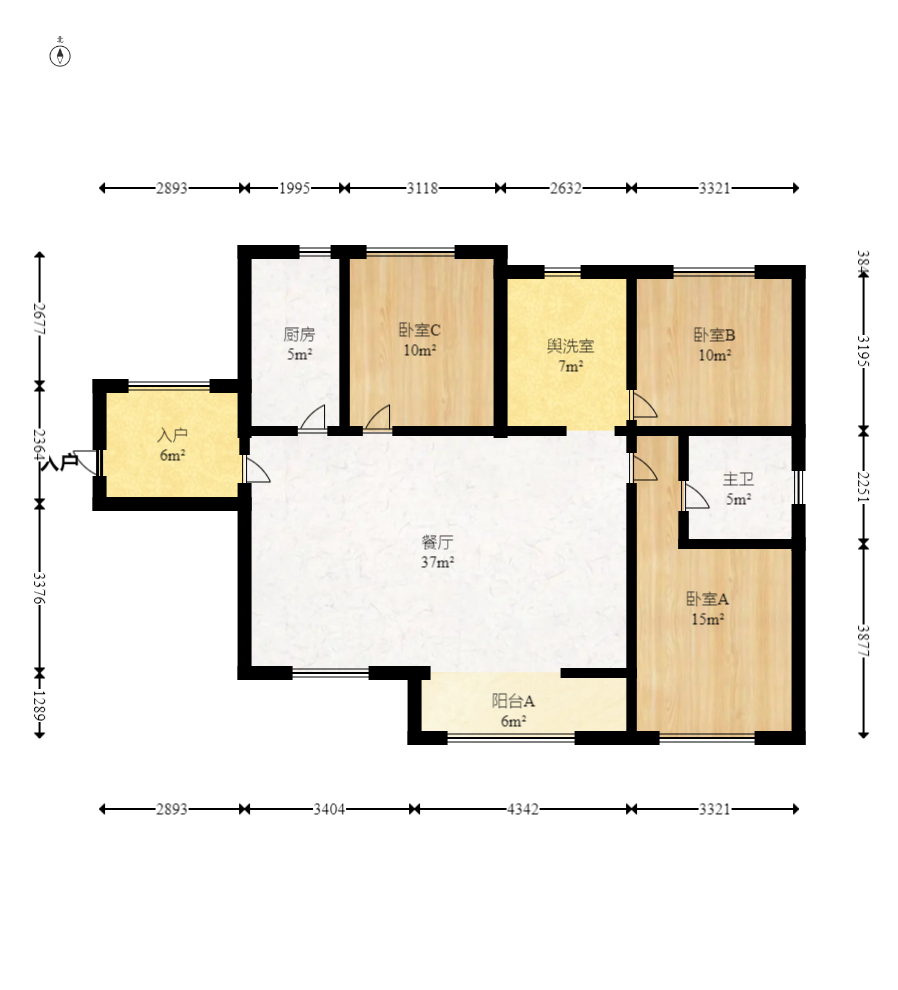 长房半岛蓝湾(观山月) 3室2厅2卫 60.0万 长房半岛蓝湾(观山月) 3室2厅2卫 60.0万户型图