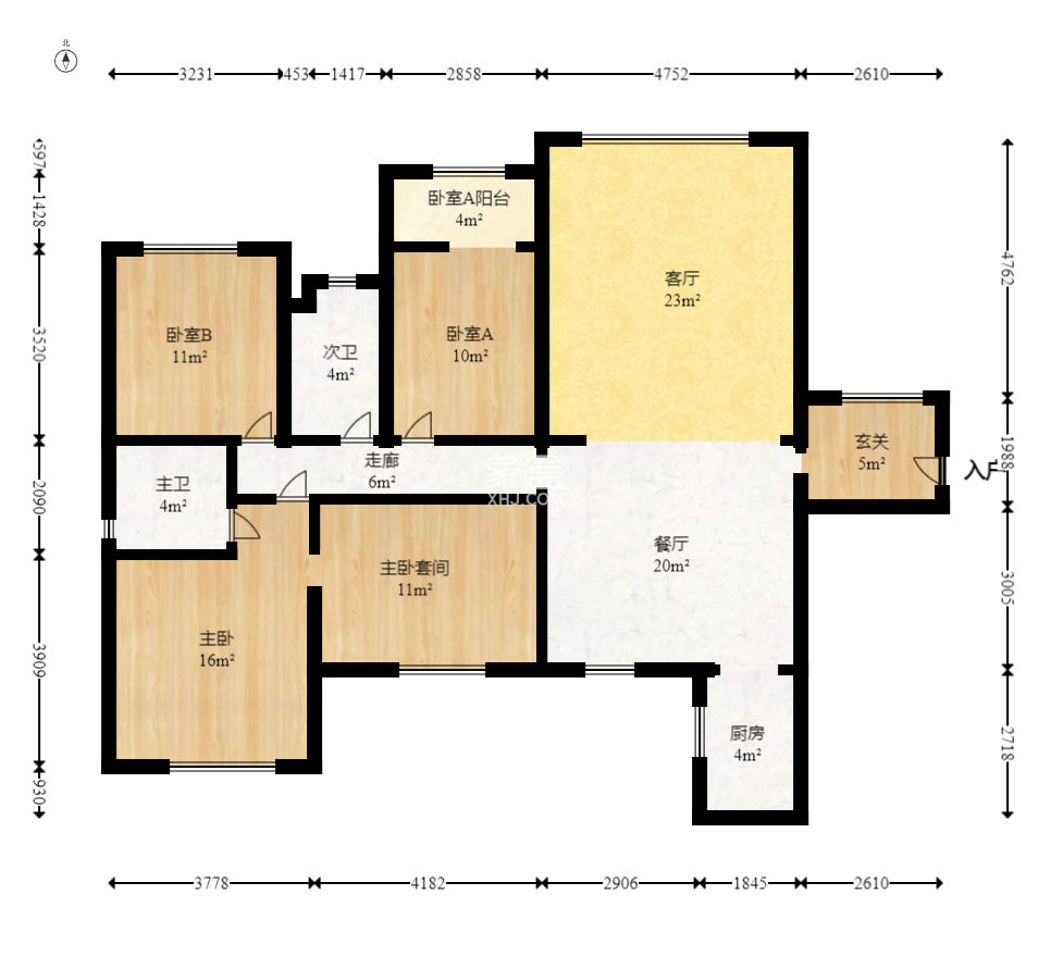 中建芙蓉嘉苑  4室2厅2卫   155.00万