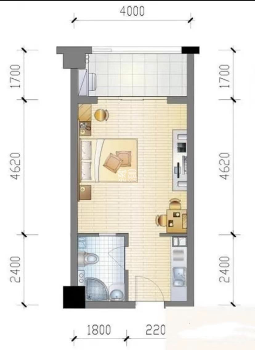 经世龙城  1室1厅1卫   15.80万