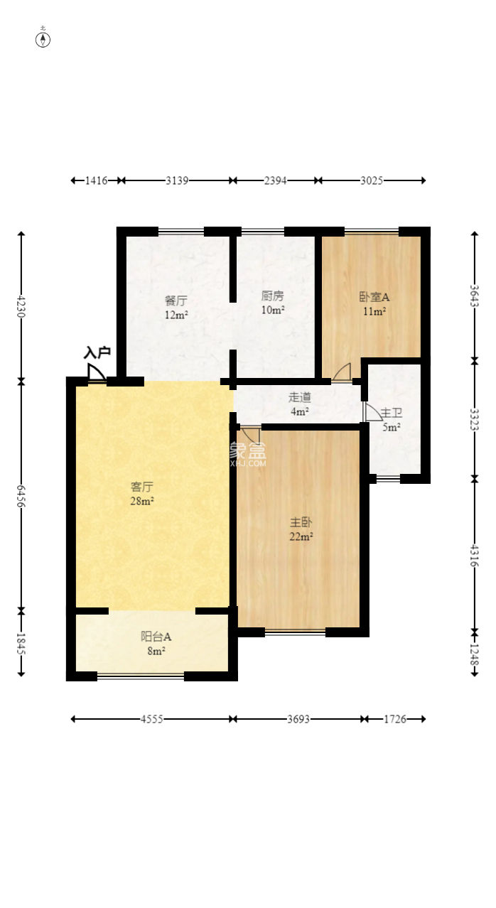 中城丽景香山园  2室2厅1卫   114.90万