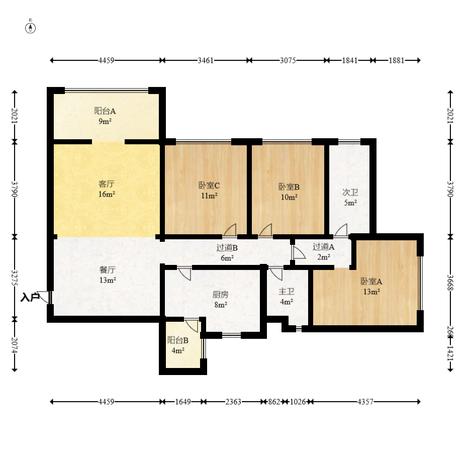 恒大城  3室2厅2卫    92.0万 恒大城  3室2厅2卫    92.0万户型图