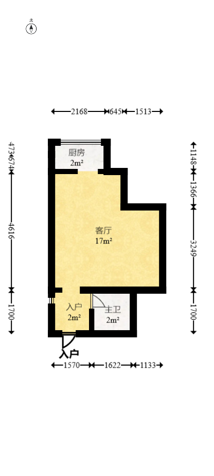 艾美潇湘  1室1厅1卫    47.62万 艾美潇湘  1室1厅1卫    47.62万户型图
