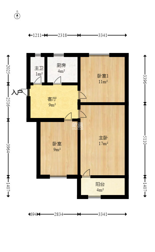 太平街散盘  3室1厅1卫   65.00万