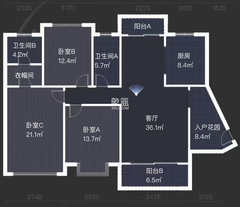 经世龙城 3室2厅1卫 90.0万 经世龙城 3室2厅1卫 90.0万室内图