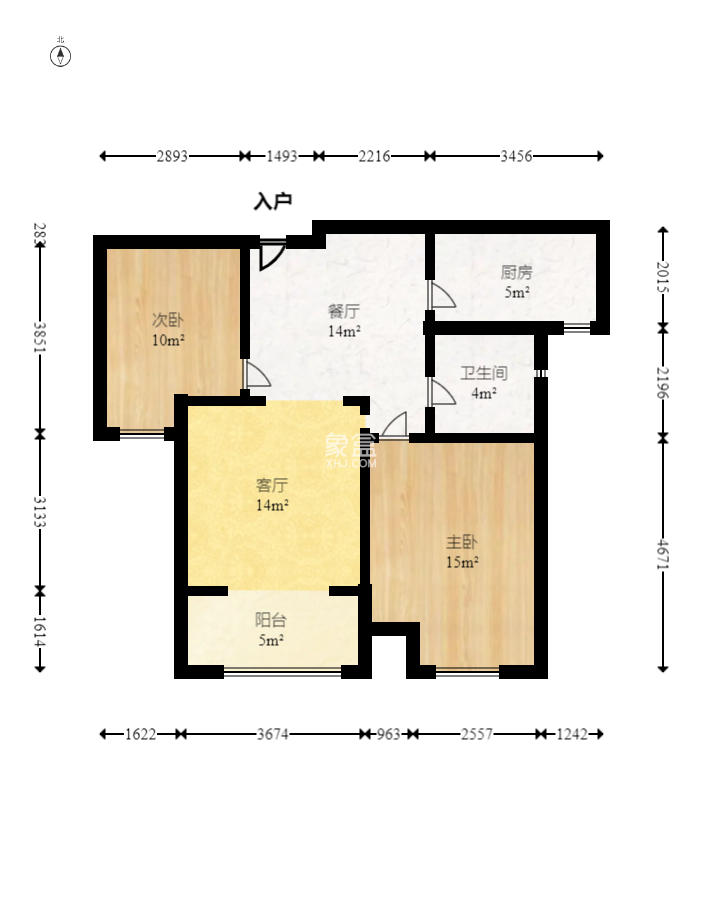 新城国际花都  2室2厅1卫   58.00万 新城国际花都  2室2厅1卫   58.00万户型图