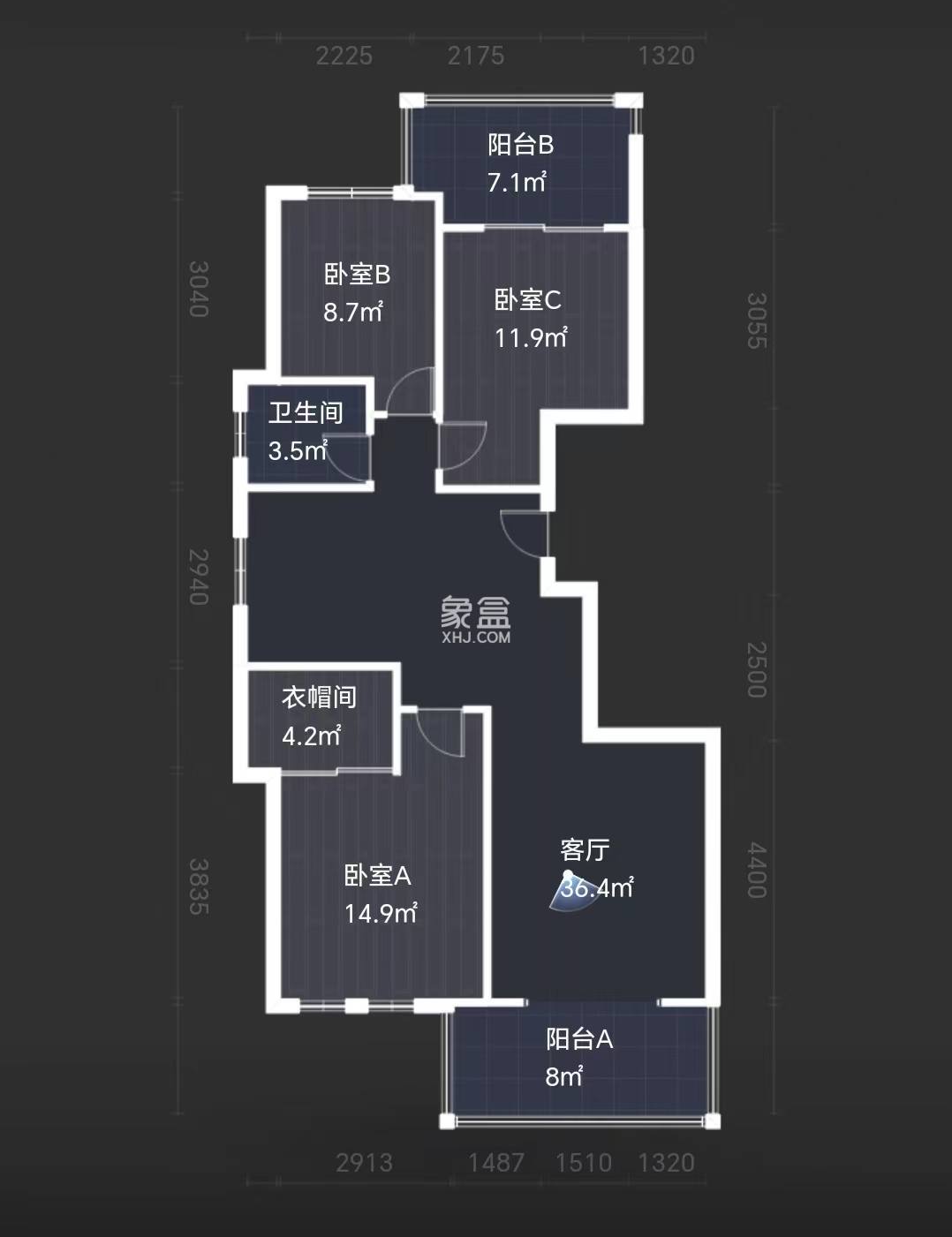 尚格名城香榭丽舍 3室2厅1卫 56.00万 尚格名城香榭丽舍 3室2厅1卫 56.00万室内图