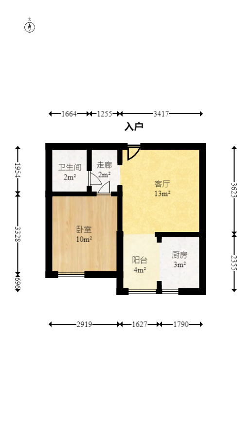 光明城市(星辰青年城) 1室1厅1卫 23.80万 光明城市(星辰青年城) 1室1厅1卫 23.80万户型图