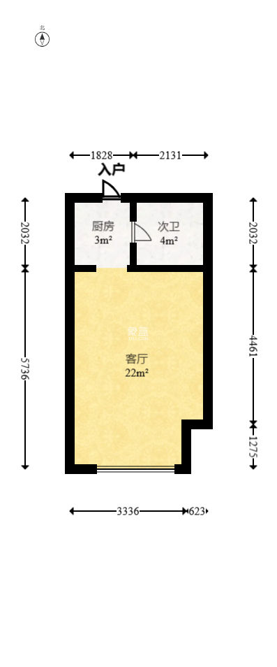 当代滨江MOMA  1室1厅1卫   28.00万