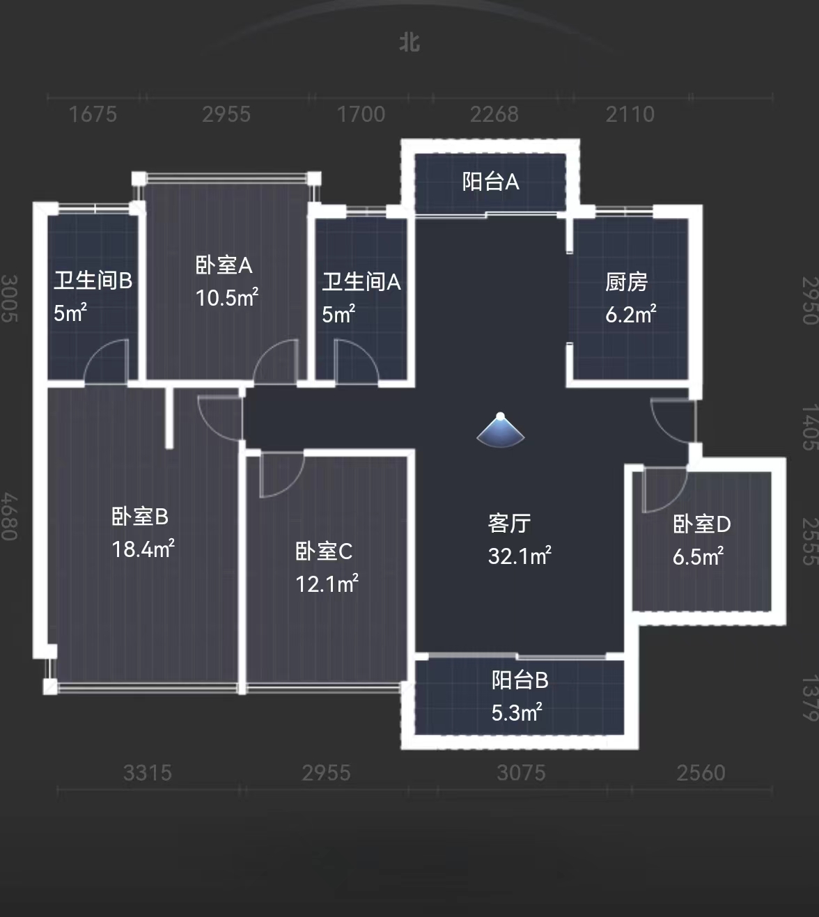 经世龙城 4室2厅1卫 86.8万 经世龙城 4室2厅1卫 86.8万室内图