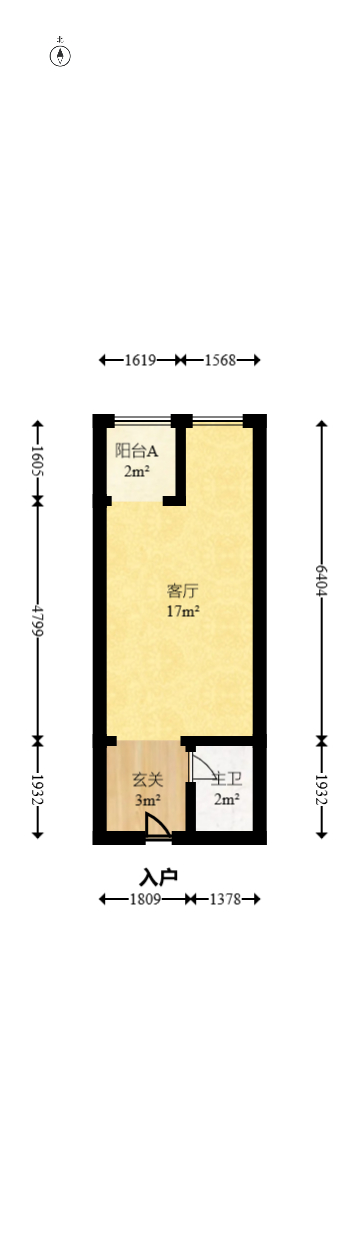 中建芙蓉嘉苑  1室1厅1卫    27.01万室内图1