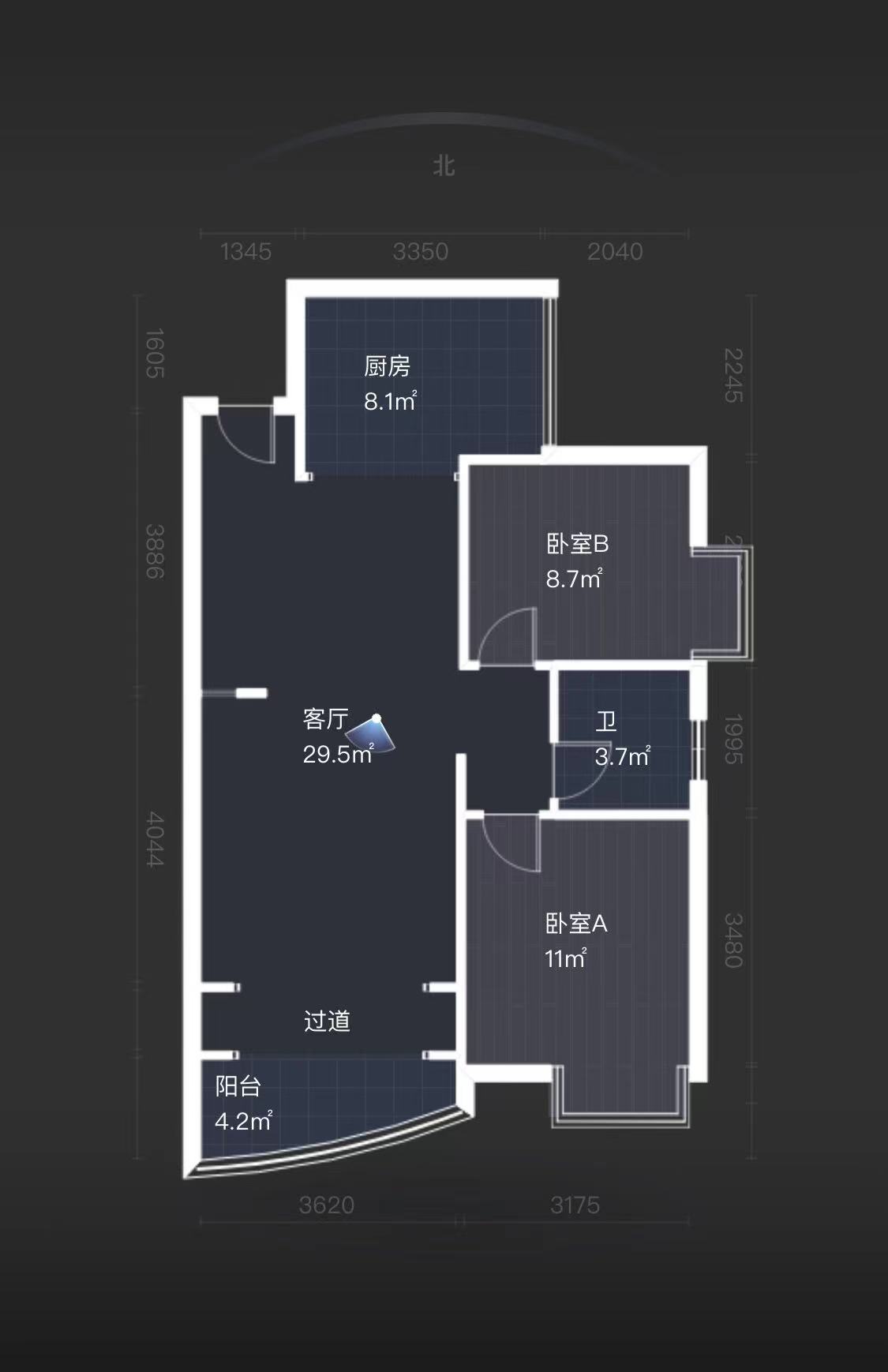 丽景滨江  2室2厅1卫   70.00万